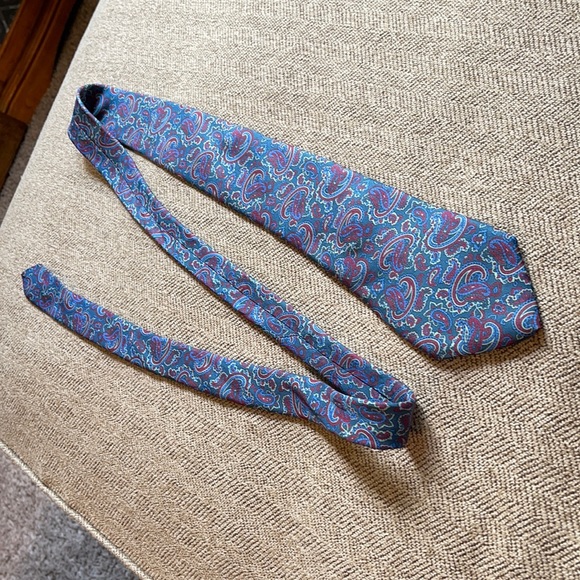 Vintage Balenciaga paisley neck ties bundle of 2 - Picture 6 of 9